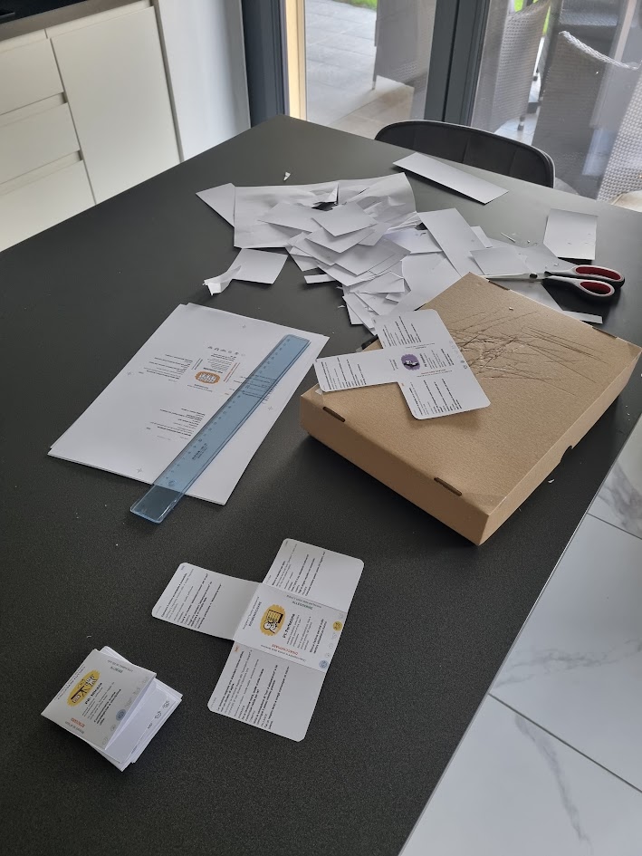 Prototipo artigianale delle carte EPiC